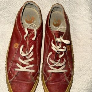 Springle move Red Leather Men's Shoes